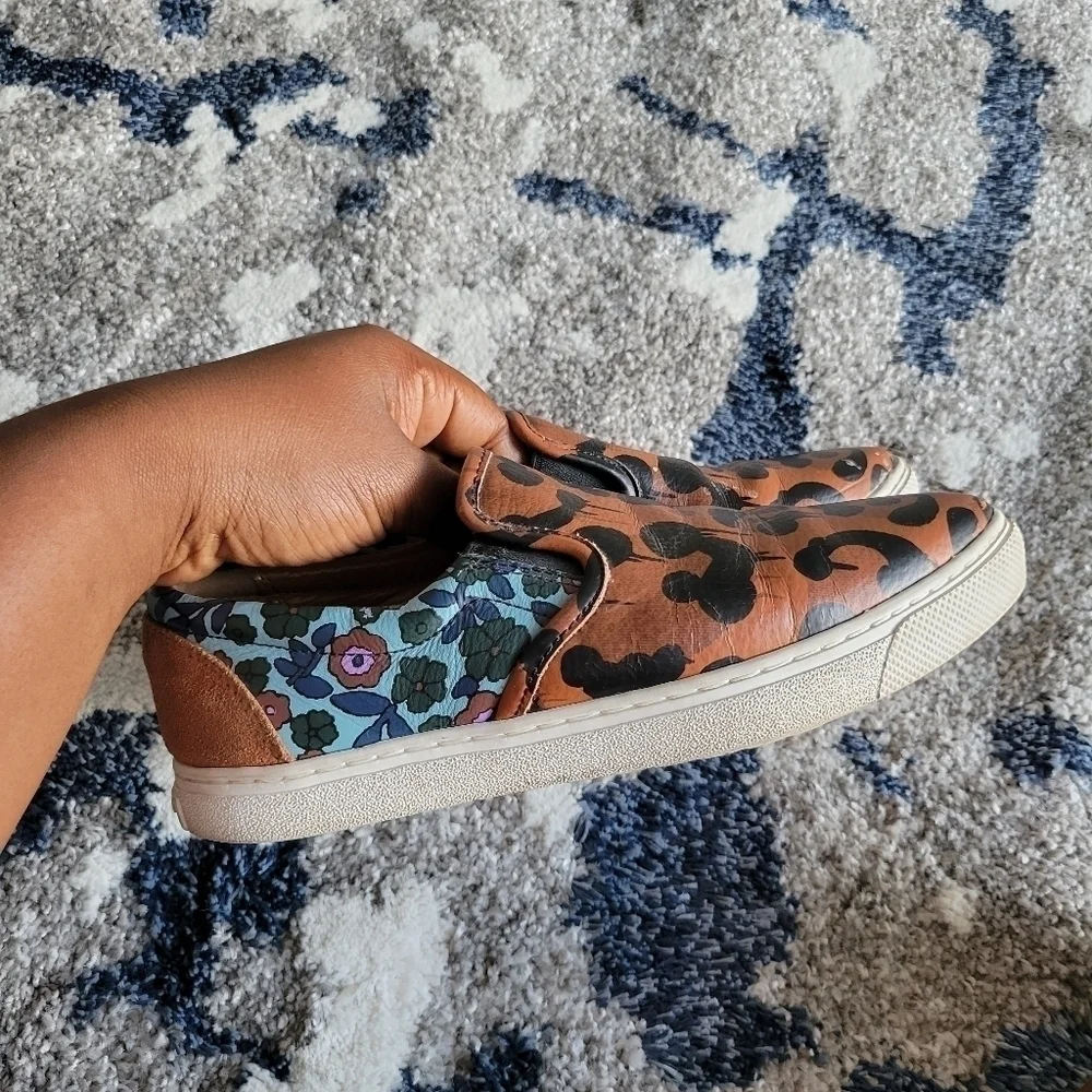 Coach wildbeast napa slip on sneakers brown/mist